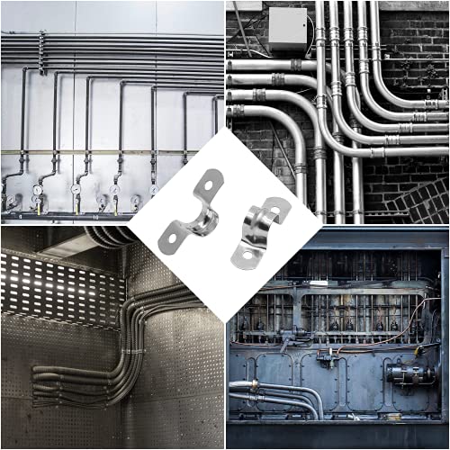 16Pcs 1-3/8 Inch Stainless Steel Conduit Clamps - size: 1-3/8" / 35mm