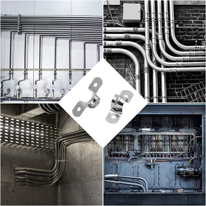 16Pcs 1-3/8 Inch Stainless Steel Conduit Clamps - size: 1-3/8" / 35mm
