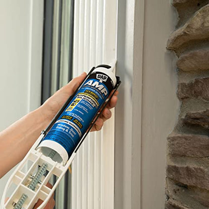 DAP AMP All Weather Window, Door and Siding Sealant, White, 9 Oz (7079800760)