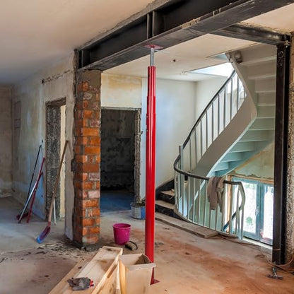 BISupply House Jacks for Leveling Crawlspace 2 Pack - 54-150 inch Adjustable Support Beam Basement Jack Post - Floor Lifting Joist Beam Brace for Cellar Ceiling - Screw Pole Jack - size: 54-150 Inch (2 PACK)