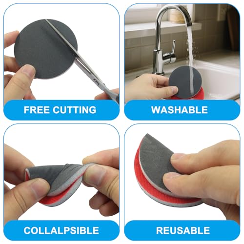 3 Inch Hook and Loop Sanding Sponge Discs, 24 Pcs - size: 800-1000 Grit