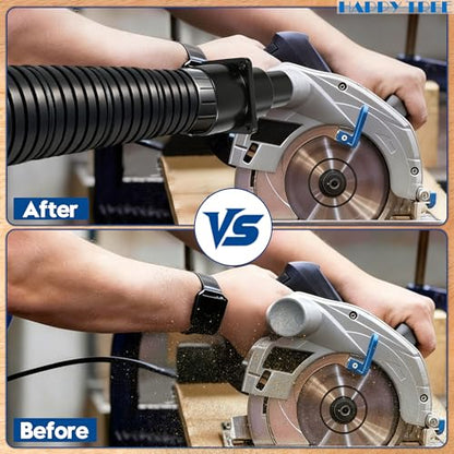 (2 Pack) Universal Tool Adapter Attachment for Shop Vac Wet/Dry Vacuum Connects to Power Tools 2-1/2" Integrated Hose Adapters for Dust Collector for Saw and Sander