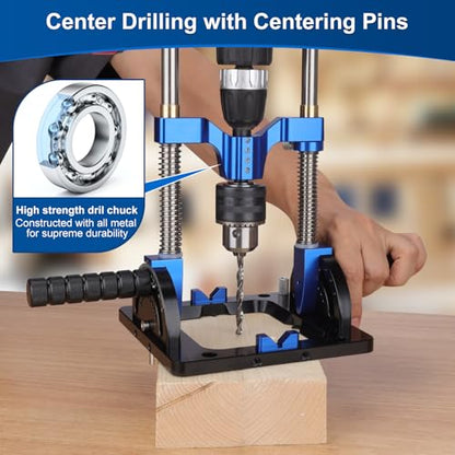Portable Drill Guide for Angled & Straight Holes,0°to 60°Multi Angle Drill