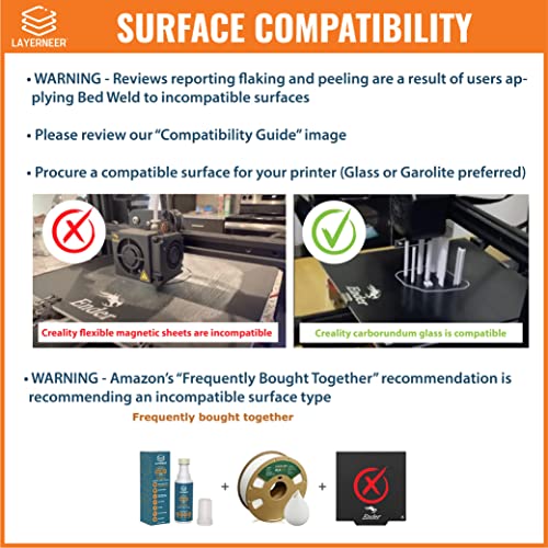 3D Printer Adhesive Glue Bed Weld Original, Strong Grip Reduces Warping