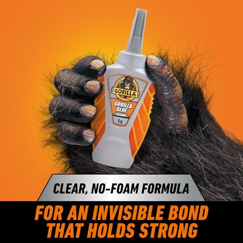 Gorilla Micro Precise Clear Glue, All Purpose, Polyurethane, 5g, 2-Pack - size: Micro Precise 5g, style: Micro Precise 2 Pack