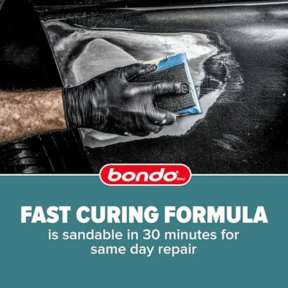 3M Bondo Short Strand Fiberglass Reinforced Filler 1.37 LB (621 g) with Bondo Cream Hardener 0.5 oz (14g), Repair Holes Up To 0.5 IN, Waterproof (SS-PT-ES) - size: 0.5 Ounce (Pack of 1)