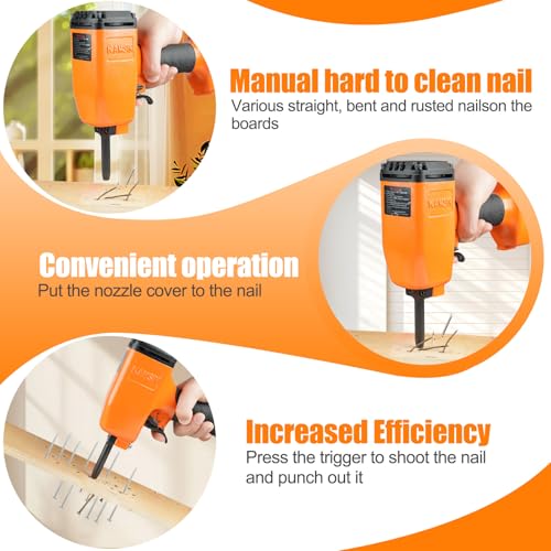 KT50 Pneumatic Nails Puller, Air Nail Remover with Safety Lock