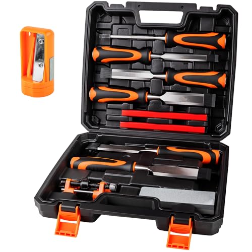 11PCS Wood Chisel Sets((1/4", 1/2", 3/4", 1", 1-1/4", 1-1/2")