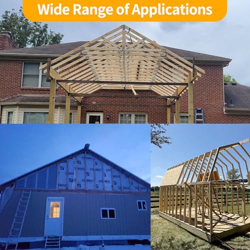 100 Pack Truss Plates, 4" x 2" Mending Plates for Wood, Flat Metal Bracket with Nail Teeth, Repair Tie Pronged Plate Connectors for Roof Trusses, Timber Framing, Wood Studs, DIY Woodworking