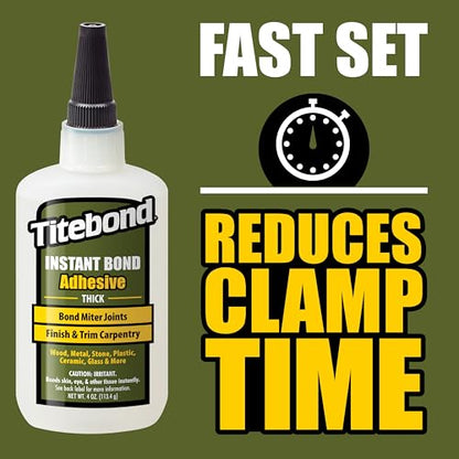 Titebond Instant Bond Wood Adhesive Thick, 2 oz. - size: 2 oz., style: Thick, 2 oz.