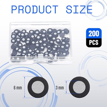200 Pcs 3D Magnetic Scanner Marker, Inner 3.0 mm Outer 6 mm - size: Inner 3.0 mm Outer 6 mm