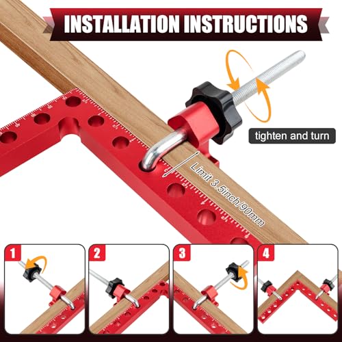 KACOLA 90 Degree Corner Clamps for Woodworking