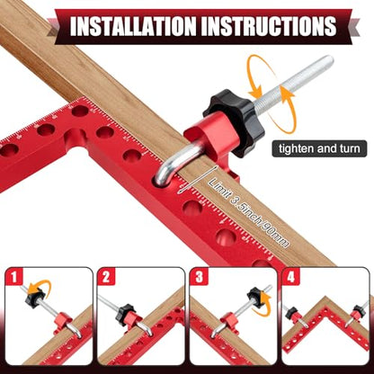 KACOLA 90 Degree Corner Clamps for Woodworking