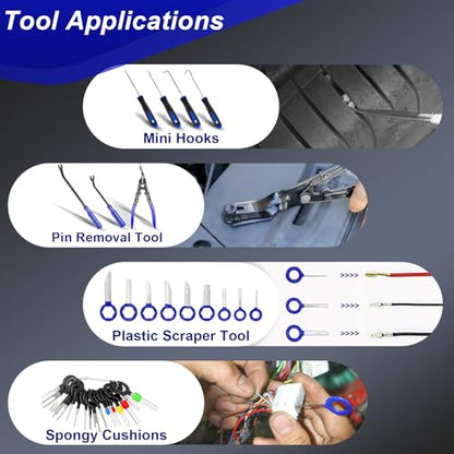 Doaho 238Pcs Trim Removal Tool with Storage Bag - color: Blue-238pcs Trim Removal Tools