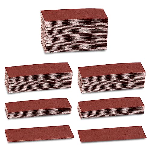 100Pcs Micro Sander Kit Micro Detail Sander Micro Finishing Sander Paper Hook & Loop Aluminum Oxide Sandpaper 180 Grit 3.5x1.2 Inch for Wood Metal Small Projects Tight Spaces Polish Work - style: 180 Grit