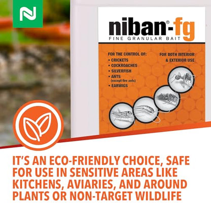 Nisus NiBan-FG Fine Granular Bait, Indoor & Outdoor, 1 lb - size: 1 Lbs