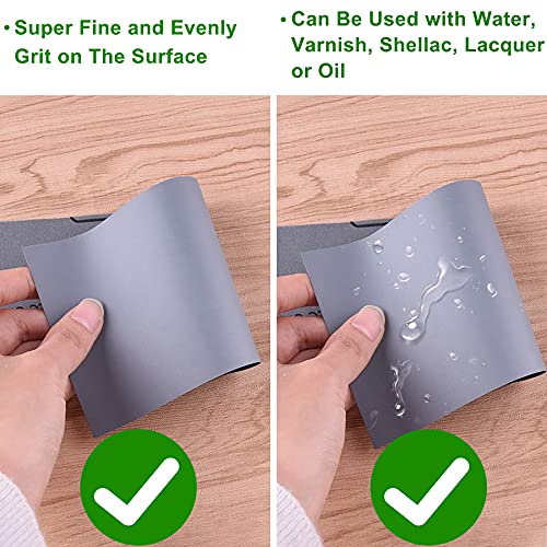 AUSTOR 36 Pcs Wet and Dry Sandpaper 3000 5000 7000 10000 Grit Sanding Paper