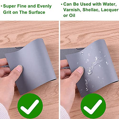 AUSTOR 36 Pcs Wet and Dry Sandpaper 3000 5000 7000 10000 Grit Sanding Paper