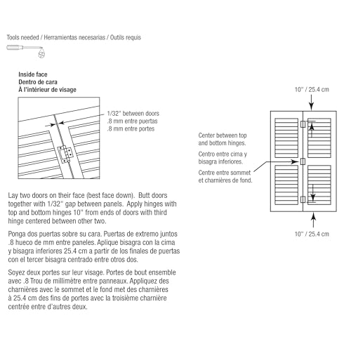 Prime-Line Bi-Fold Door, Non-Mortise Hinge, Matte Black (2 Pack) - color: Matte Black