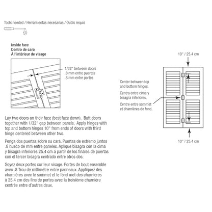 Prime-Line Bi-Fold Door, Non-Mortise Hinge, Matte Black (2 Pack) - color: Matte Black