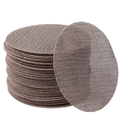 120GRIT 50pcs 5-Inch Mesh Abrasive Sanding Discs Hook & Loop Sandpaper, Dust Free Anti-Blocking Net Sandpaper Sheets for Auto Body, Wood, Drywall, Metal - style: P120 - 5 inch