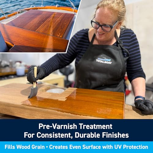 TotalBoat Wood Sealer Pre Varnish Primer for Boats & Wood - Quart - size: Quart