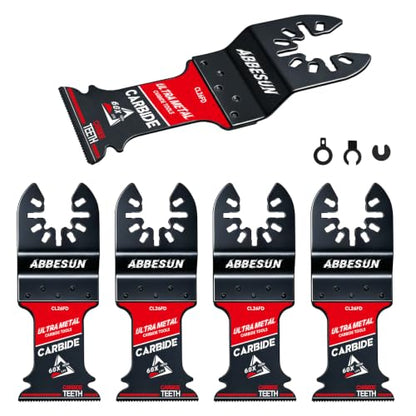 4 Pack Upgraded TiCN Carbide Oscillating Saw Blades for Nails Cutting