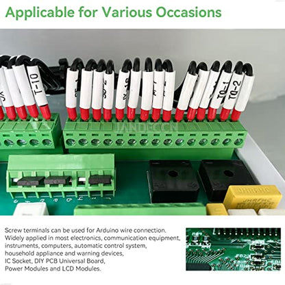 10 Sets 4 Pin 5.08mm PCB Screw Terminal Block Phoenix Connectors - size: 4P