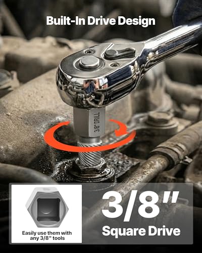 VEVOR 41-Piece Screw Extractor and Left Hand Drill Bits Set, Easy Out Screw Extractor Kit with HSS Steel Reverse Drill Bit for Broken Nuts, Stripped Bolts Remove, Adapters - size: 41 PCS