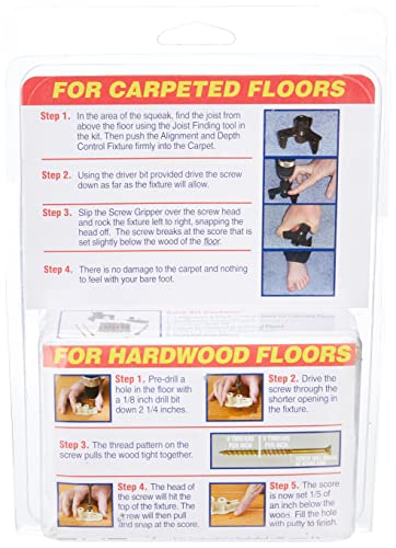 GBW Squeeeeek No More 3233 Kit Eliminates Floor Squeak Through Carpet