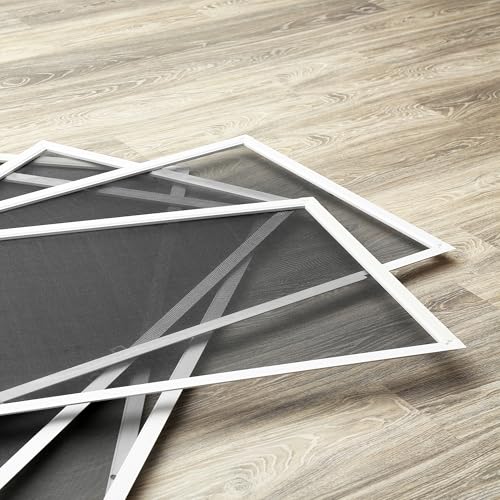 Prime-Line P 7542 Screen Door Repair Kit with Rolling Tool – Replace Screen on Windows or Patio Doors, 48” x 84” Charcoal Fiberglass Screen Cloth (1 Kit) - size: 48"W x 84"L (Pack of 1)
