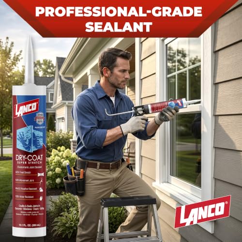 Dry-Coat Super Stretch 10. 1oz. White Elastomeric Acrylic Multi-Purpose Sealant