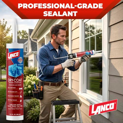Dry-Coat Super Stretch 10. 1oz. White Elastomeric Acrylic Multi-Purpose Sealant