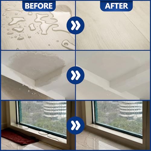Waterproof Sealant 35 oz, Clear, Transparent Waterproof Coating, Water-Based Invisible Waterproof Agent for Roof, Wall, Garden, Terrace, Indoor and Outdoor Use - size: 35 FL OZ