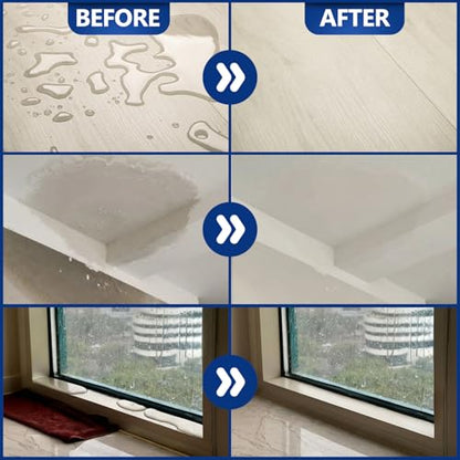 Waterproof Sealant 35 oz, Clear, Transparent Waterproof Coating, Water-Based Invisible Waterproof Agent for Roof, Wall, Garden, Terrace, Indoor and Outdoor Use - size: 35 FL OZ