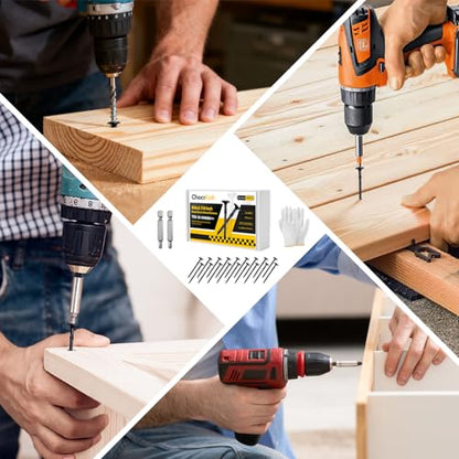 100Pcs #14 x 2-7/8" Lag Screws Black, Structural Wood Screws Star Drive, Heavy-Duty Exterior Construction Screws for Timber, Landscaping & Framing, T30 Bit Included, Rust Resistant - size: #14x2-7/8in 100pcs