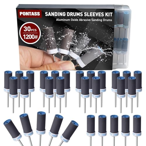 30PCS Sanding Sticks,1200 Grit Sanding Drums for Dremel Rotary Tool - style: 1200 Grit 30 Pcs