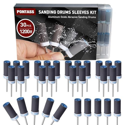 30PCS Sanding Sticks,1200 Grit Sanding Drums for Dremel Rotary Tool - style: 1200 Grit 30 Pcs
