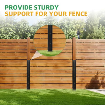 Fence Post Repair Kit, 8 Pack Heavy Duty Fence Post Stabilizer