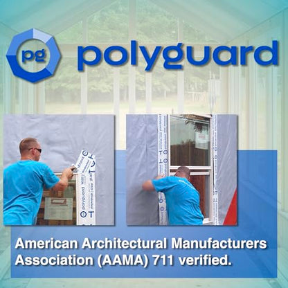 POLYGUARD WindowSeal Window and Door Flashing Tape, 9 in x 100 ft Roll, 20 mil Thick, Self-Sealing & Self-Adhering Waterproof Barrier, Pack of 3 - size: 9" x 100'