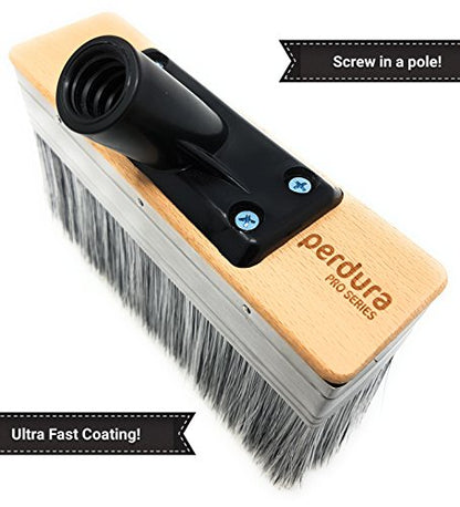 Perdura Deck Boss - 7 Inch Deck Stain Brush Applicator - #1 Rated Deck Staining Brush - Works on Wood, Concrete & Composite - Water and Oil Based Coatings - Floor, Fence & Deck
