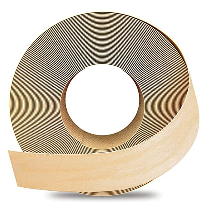 GSCIT Club Birch Edge Banding, 1 1/2 inch x 50ft roll of Veneer Edge Banding Preglued Flexible, Real Wood Tape Banding - color: Birch, size: 1 1/2"x 50ft