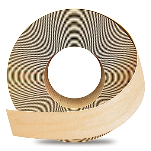 GSCIT Club Birch Edge Banding, 1 1/2 inch x 500ft roll of Wood Veneer Edge Banding Preglued Flexible, Wood Tape Banding for Cabinet Plywood - color: Birch, size: 1 1/2"x 500ft