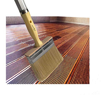 Magimate Deck Stain Brush, Wide Paint Brush for Fence & Limewash, 5 Inch