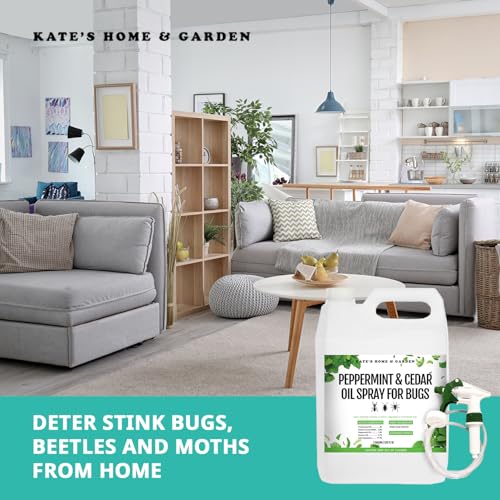 Kate's Home & Garden Peppermint Oil Spray for Bugs, Ants, Spiders (1 Gal) - size: 128 Fl Oz (Pack of 1)