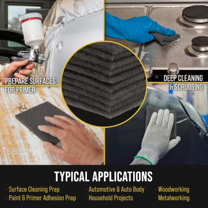 Dura-Gold 6" x 9" Gray Ultra Fine General Purpose Scuff Pads, Box of 10 - color: Gray