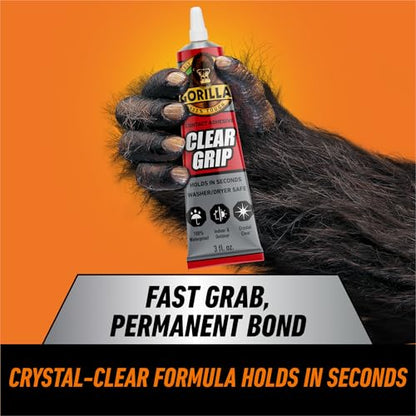 Gorilla Clear Grip Adhesive for Diamond Art & Jewelry 3 oz, 1 Pack - size: 1 - Pack