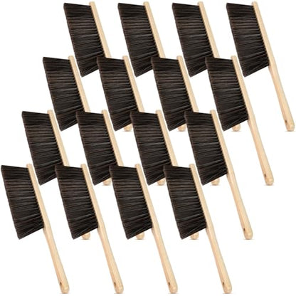 Tioncy 16 Pieces Wooden Dust Brush Bulk Hand Broom Bench Brush