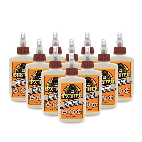 Gorilla Wood Glue, 4 ounce Bottle, (Pack of 10) - size: 10 - Pack