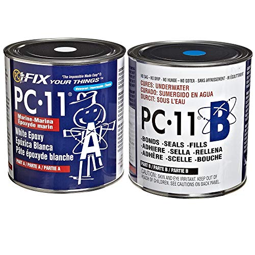 PC Products - 128114 PC-11 Two-Part Marine Epoxy Adhesive Paste, Off White, 8 lb in Two Cans - size: 8 lb